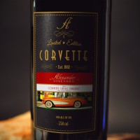 Corvette Cabernet Wine Mockup #3