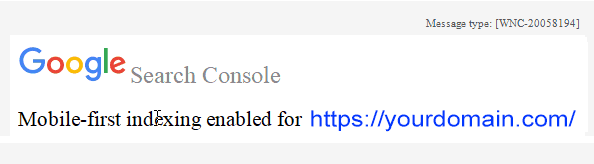  Console Mobile First Indexing