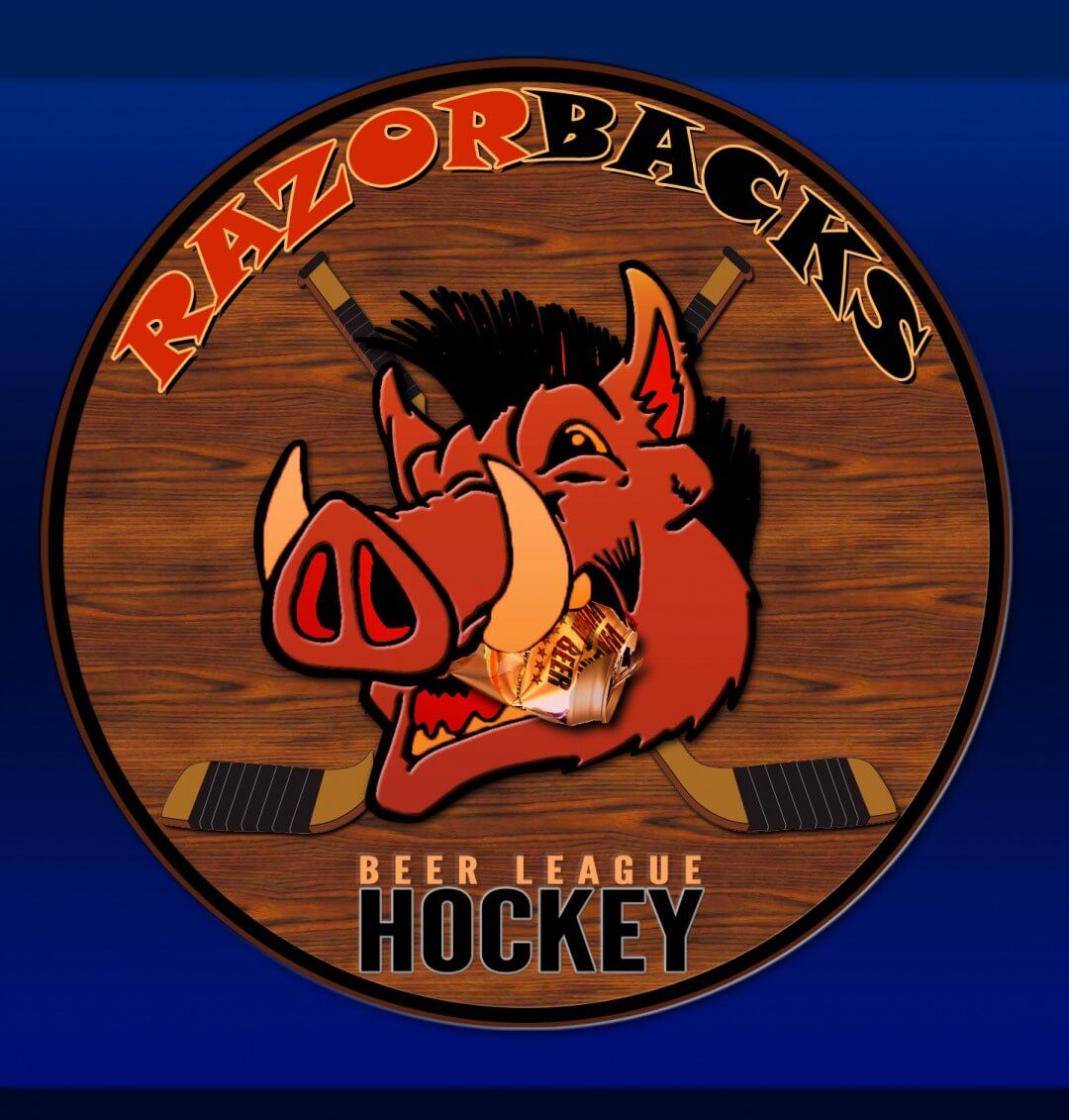 Razorbacks Beer League Hockey Logo